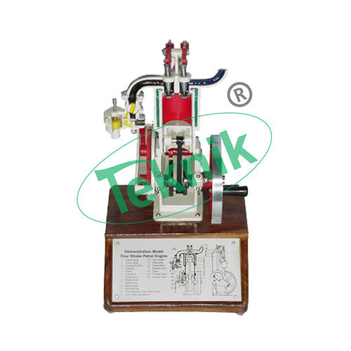 Sectional Working Model of 2 Stroke Diesel Engine