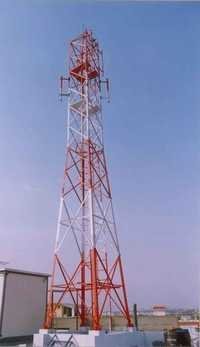 Rooftop Telecom Towers - Steel, Height 10-50m, Powder Coated Finish | Customizable, Easy Installation, Low Maintenance, Weatherproof