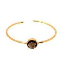 Fashion Smoky Topaz Gemstone Bangle