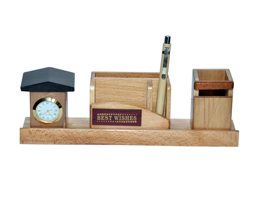 Brown Multi Utility Pen Stand