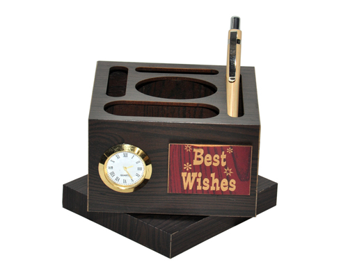 Coffee Table Clock Pen Stand