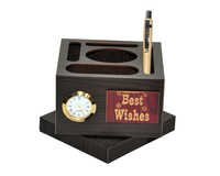 Coffee Table Clock Pen Stand