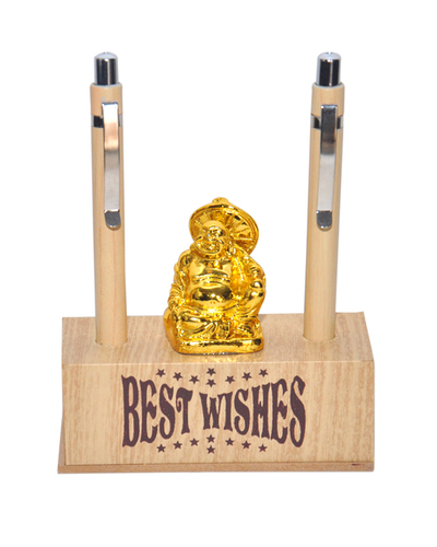Laughing Buddha Pen Stand