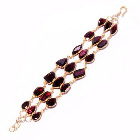 Fashion Garnet Gemstone Bracelete