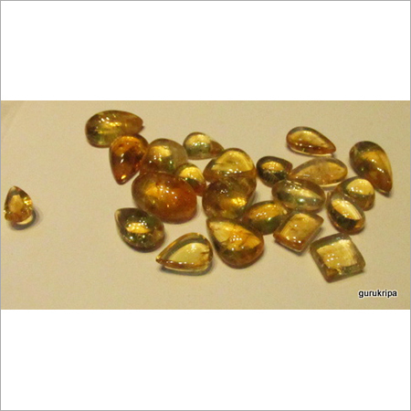 Citrine Cabs - Citrine 5-10mm Yellow-Orange, Untreated, Vibrant Natural Gemstone Cabochons