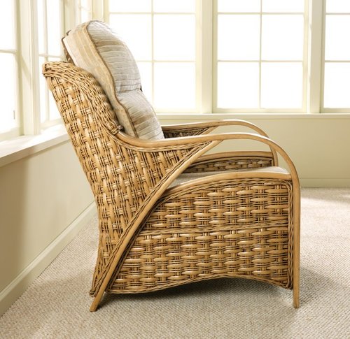 Capri Cameo Chair - Cane and Solid Wood, 22x22x34 Inches, Beige | Elegant Design, Comfortable Seating, Durable Material