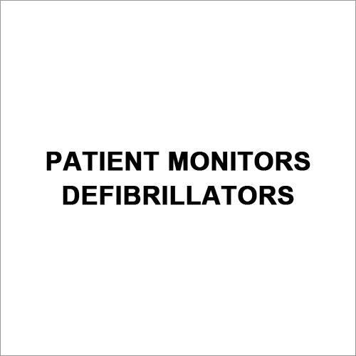 Patient Monitors Defibrillators