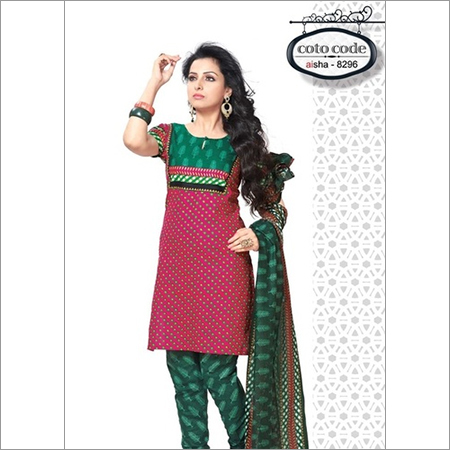 Stylish Cotton Dress Material - Top Satin Cotton, 2.20 Meters Each Piece | Rich & Vibrant Colors, Breathable Fabric, Designer Look, Quick Dry