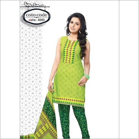 Multi Color Aisha Cotton Dress Material