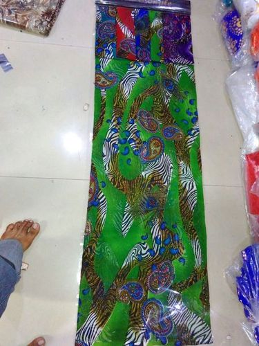 Poly dani over print with heramoti work 58"