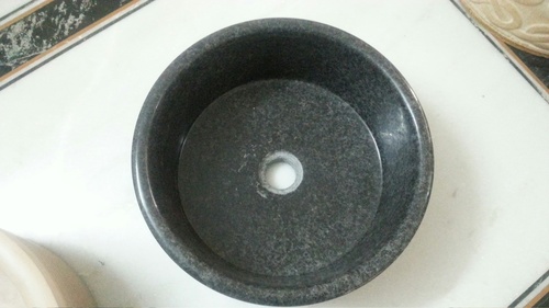 Marble Sink - 40cm Diameter, 15cm Height, 3.5cm Drain Size | Durable Material, Easy Cleaning, Elegant Design, Stain Resistant, Polished Finish