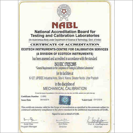 Calibration under NABL