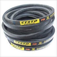 Cysto V Belts - Rubber Material, Black Color | Durable V Belts For Machine Use