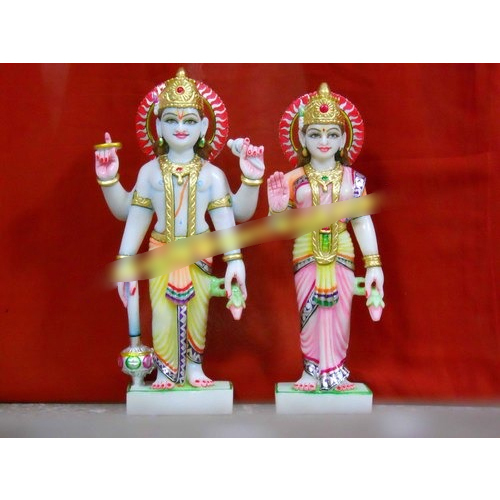 MARBLE VISHNU & LAXMI STATUE MANUFACTURE