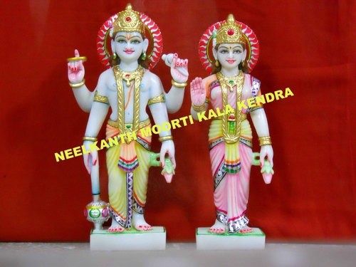 MARBLE VISHNU & LAXMI STATUE MANUFACTURE