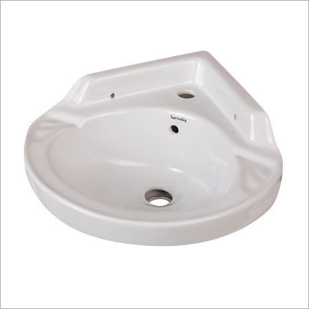 Corner Wash Basin Installation Type: Wall Mounted