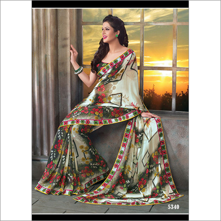 Printed Chiffon Sarees