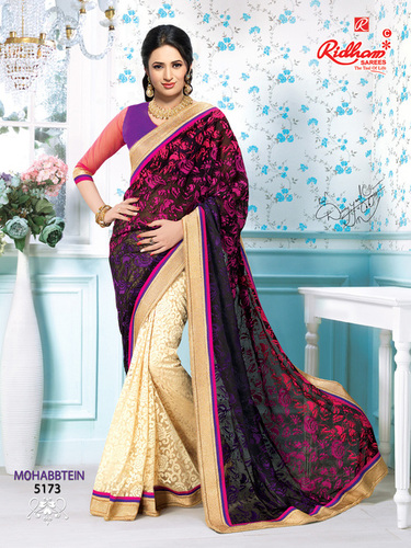 Hand Embroidery Saree