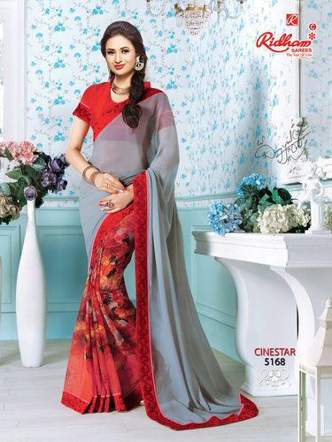 Hand Embroidery Saree
