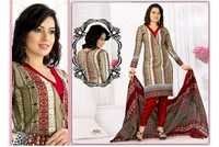 Cotton Dress - Full Sleeve, Multicolor Striped Design | Attractive Prints, Shrinkage And Fade Proof