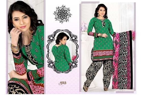 Green Ranjana Cotton Suits