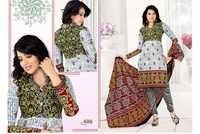 Ladies Suit Material - Cotton, Short Sleeves, Printed Design | Tear Resistant, Machine Washable, Perfect Finish, Attractive Look