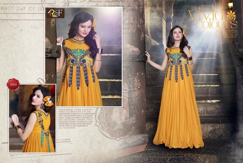 full yellow color gown