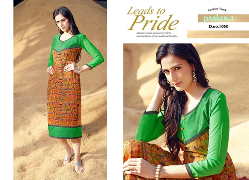 green color stylish kurti