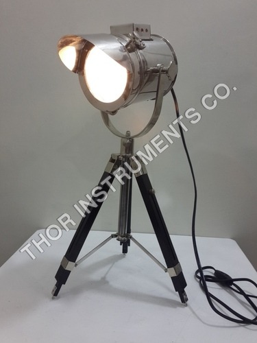 DESIGNER NAUTICAL MARINE TABLE LAMP TIMBER TRIPOD TABLE LAMP, DESK LAMP