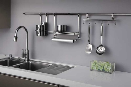 Kitchen Feeting - Stainless Steel, Varied Sizes, Silver | Space Saving, Easy Installation, Rust Resistant, Stylish Design