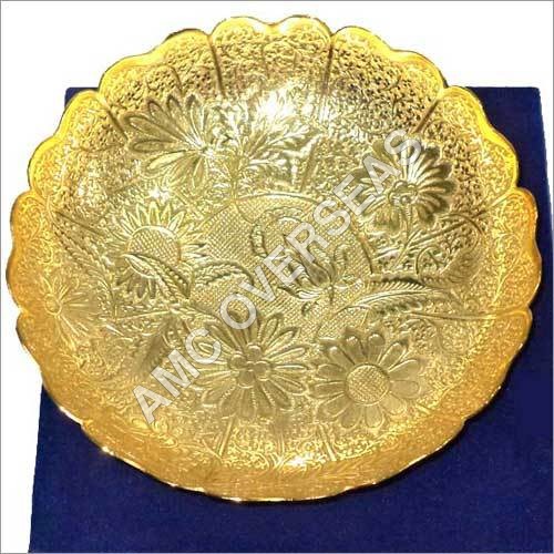 Gold Plated Serving Tray