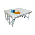 Folding Picnic Table - Aluminum, 70cm Height, White | Portable, Foldable, Lightweight, Durable, Easy Setup