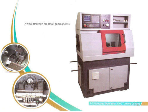 Brown And White Cnc Turning Center Machine