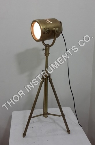 Spotlight Searchlight Lamp W Tripod Stand - Spot Table Lamp Collectible