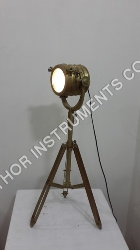 Studio Light Nautical Ship Search Lights Table Lamp Wooden Tripod Gift 