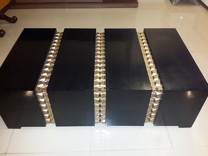 Black PU Center Table