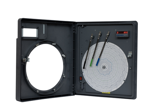 11 Inch 3 Pen Circular Chart Recorder With Display