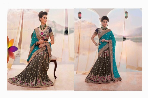 Traditional lehenga saree