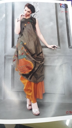 Silk Western Kurti In Power Net