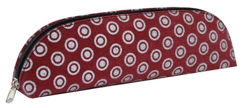 Leather Pencil Pouch - Leather, 8x3x1 Inches, Burgundy | Compact Design, Durable Material, Holds 10 Pencils, Stylish Accessory