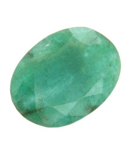 Cheapest Emerald Gemstone - 5.45 Cts Oval Green Emerald, Oil Treated, Investment Grade