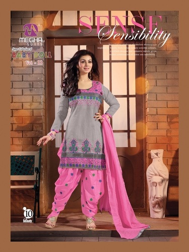 Ayesha Takiya Super Hit Grey Pink Patiyala Suit