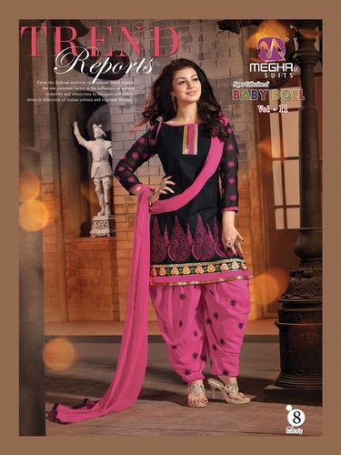 Ayesha Takiya Super Hit Pinky Black Patiyala Suit