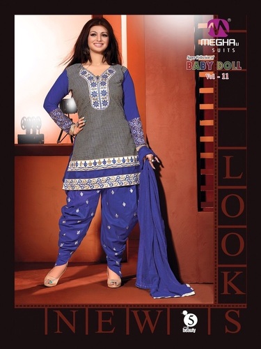 Ayesha Takiya Super Hit Black BluePatiyala Suit