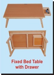 Fixed Bed Table with Drawer