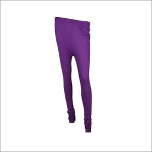Purple Cotton Lycra Leggings