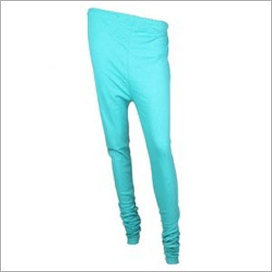 Ice Blue Cotton Lycra Leggings