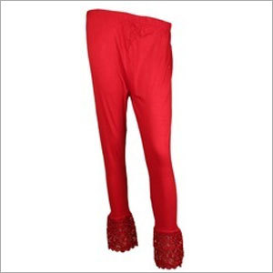 Blood Red Plazo Leggings