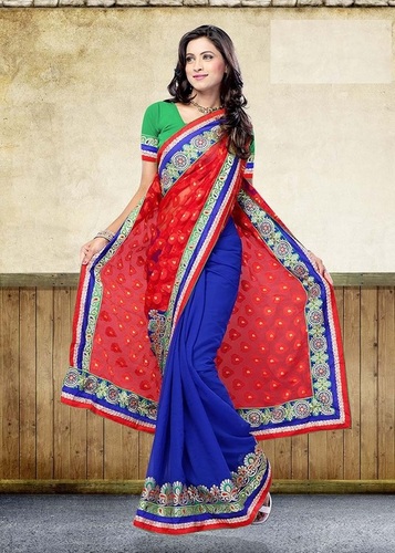 Patch work saree