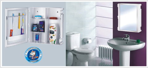 Bathroom Plastic Mirror Cabinets